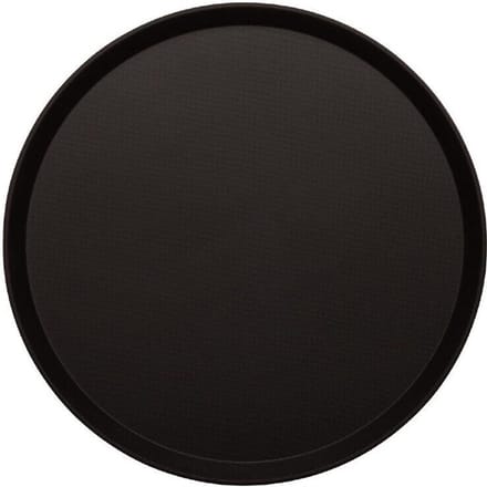 Cambro Treadlite Rond Antislip Glasvezel Dienblad Zwart 40,5cm DB004