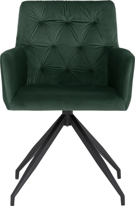 Ashley-Eetkamerstoel - Set van 2 - Donkergroen PU