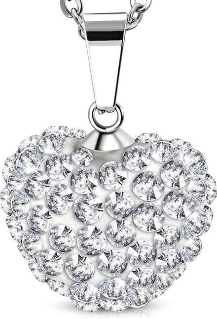 Montebello Ketting Kady - 316L Staal - Hart - 13x15mm - 45cm