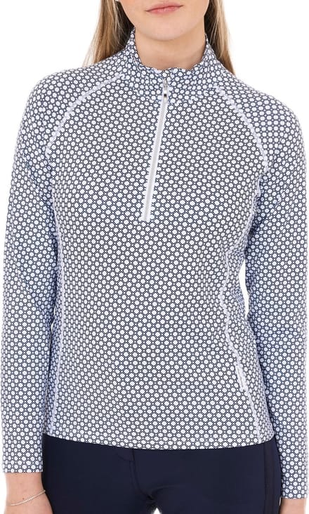 Func Factory dames Longsleeve Shirley navy print maat 36
