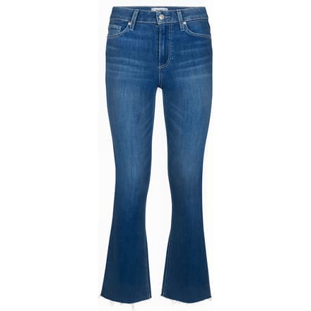 PAIGE Colette Crop Flare Raw Hem Hydrangea Distressed Taglia: W23 | Pantaloni larghi Outlet | Donna