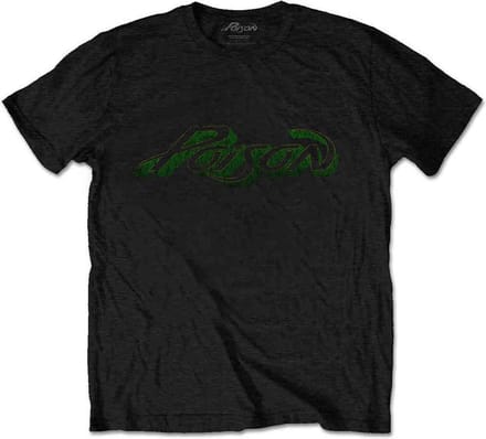 Poison - Vintage Logo Heren T-shirt - S - Zwart