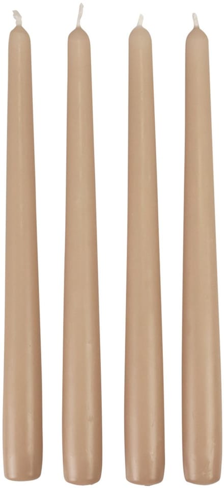 Conische kaarsen Wenzel kaarsen beige 250/23mm 12 st