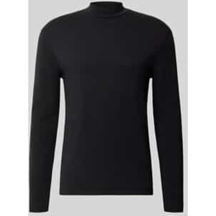 Shirt met lange mouwen met opstaande kraag model 'MORITZO'