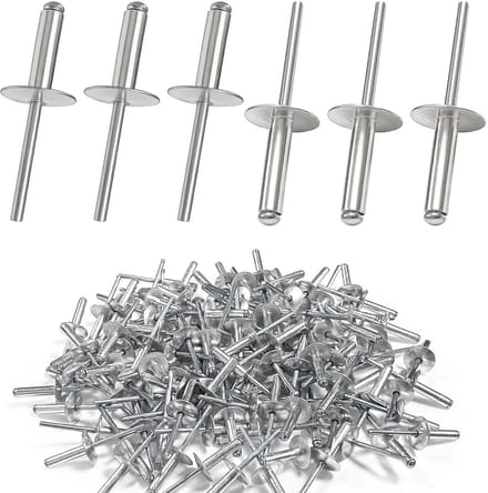 120 Popklinknagels Koepelkop Zilver - Blindklinknagels 4,8 x 20 mm