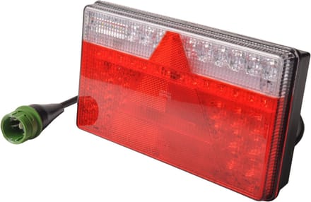 Achterlicht - Aspock MultiLED 2 - rechts - 240x140x35 mm - volledig LED - 7-polige ASS2 stekker - waterdicht