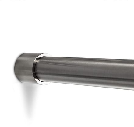 SOTECH kledingstang rond, RVS, lengte: 2000 mm, diameter: 25 mm incl. roedesteun Tube