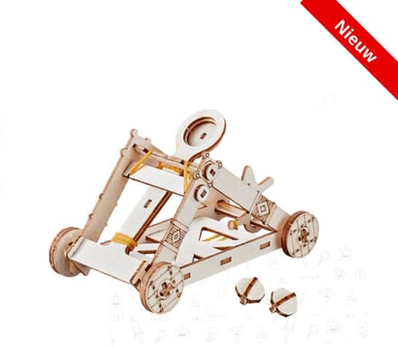 Kitcreatives- Bouwpakket STEM Katapult- Science Kit