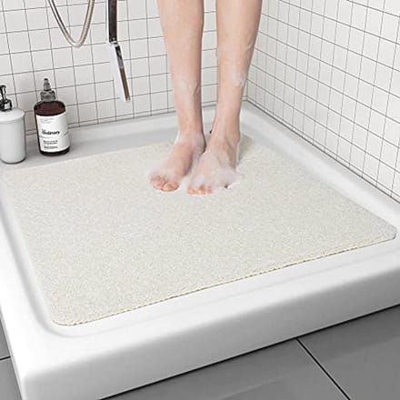 Antislip Vierkante Douchemat 53 x 53 cm | Sneldrogende en Wasbare Badmat zonder Zuignappen