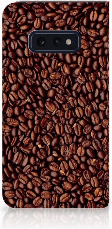 Samsung Galaxy S10e Flip Style Cover Koffiebonen