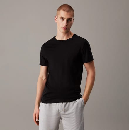 Calvin Klein 100% Katoen 3-Pack Heren T-shirts Zwart/grijs Heather/wit