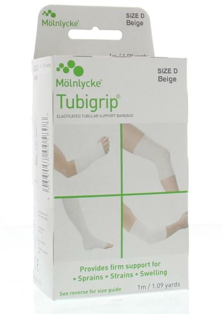 Tubigrip D - beige - 1 maat- Brace