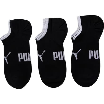 PUMA Enkelsokken Unisex 3-pack Zwart 935111-02 39-42 white