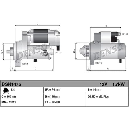 Starter DENSO DSN1475