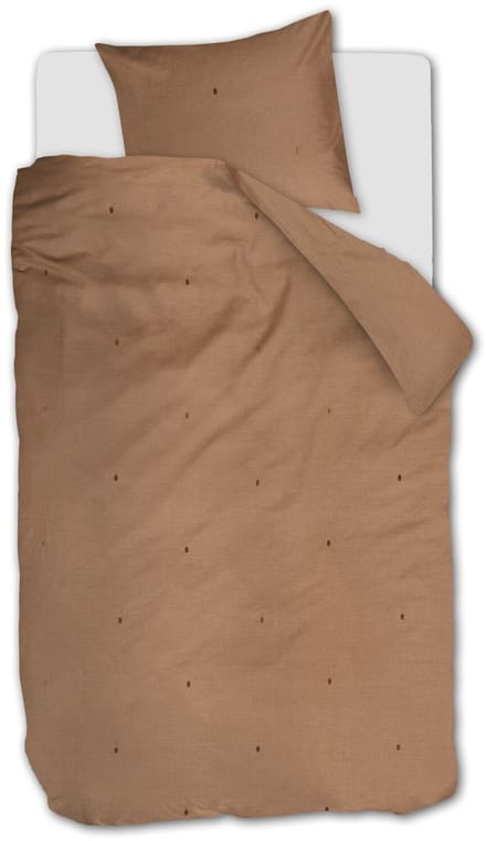 Beddinghouse Monsoon dekbedovertrek - Eenpersoons - 140 x 200/220 cm - Licht terra