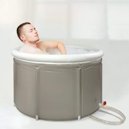 Quvo® Jacuzzi Opblaasbaar - Jacuzzi - Grijs - 89 cm x 89 cm x 56 cm