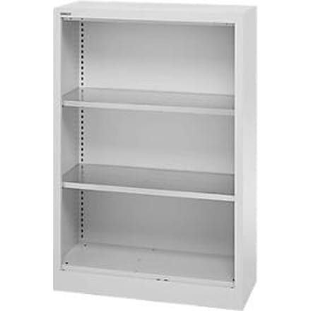 Schäfer Shop Select stellingkast MS, 3 OH, B 800 x D 400 x H 1215 mm, plaatstaal, aluminium wit