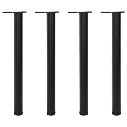 vidaXL - Tafelpoten - in - hoogte - verstelbaar - zwart - 710 - mm - 4 - st