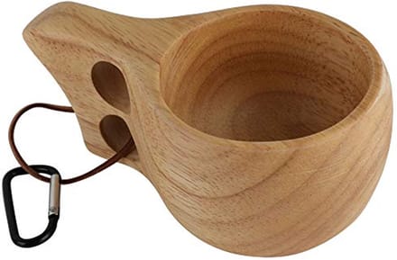 Dailygoods - Dubbel Gat Cup - Rubber Hout Koffie Beker voor Reizen