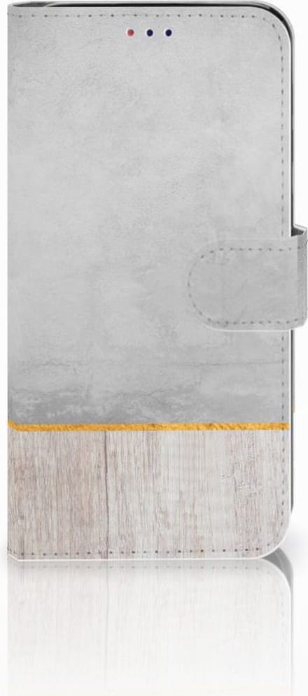 Samsung Galaxy A10 Book Style Case Wood Concrete