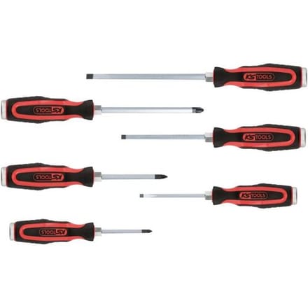 KS Tools Ergotorque Serie - Schroevendraaier Set - 6-delig - Met Bescherming