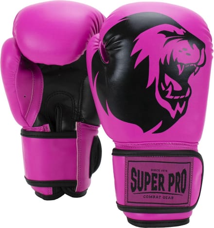 Super Pro Combat Gear Talent (kick)bokshandschoenen Roze/Zwart 8oz