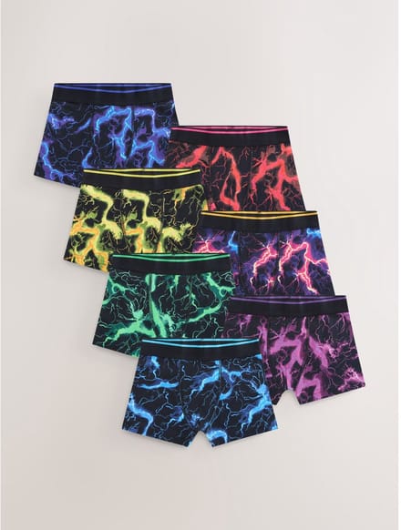Next - Jongens - Set van 7 boxershorts - Zwart
