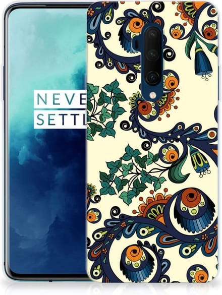 Siliconen Hoesje OnePlus 7T Pro Barok Flower