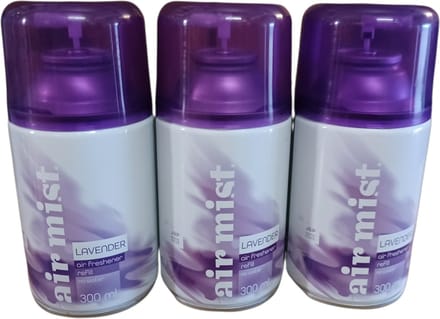 Air Mist Freshmatic Automatische Spray - Luchtverfrisser - Lavendel -  3x Navulling