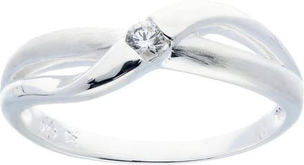 Silver Lining Damesring - Matglans - Zirkonia 925