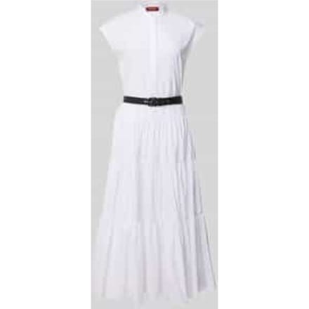 Maxi-jurk met opstaande kraag, model 'BAIRO'