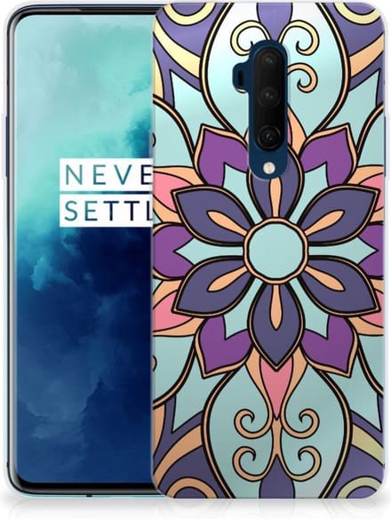 OnePlus 7T Pro TPU Case Purple Flower