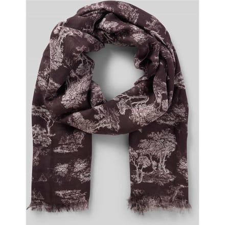 Sjaal van modal in all-over look