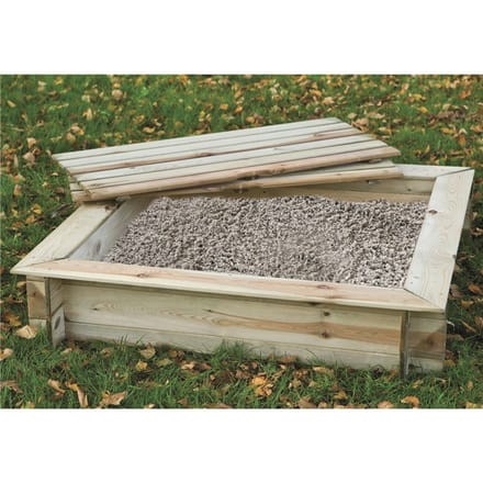 Zandbak 120 x 120 cm | met deksel