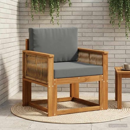 vidaXL - Buiten - Midden - Sofa - Massief - Acacia - Hout - Naturel