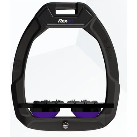 Platte Ultra Grip Veiligheidsschoenen Zwart/Zwart/Paarse Flex-On Safe-On