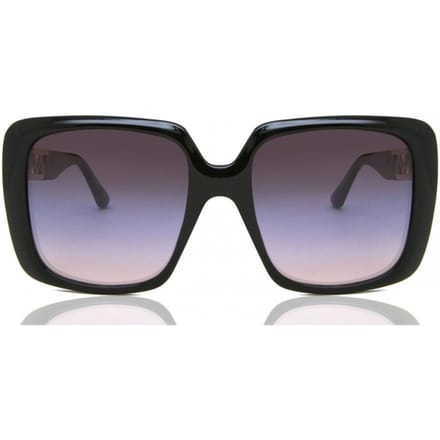 Lunettes de soleil Guess Gu7689 01t pour femme Shiny Black/55-18-145 gray