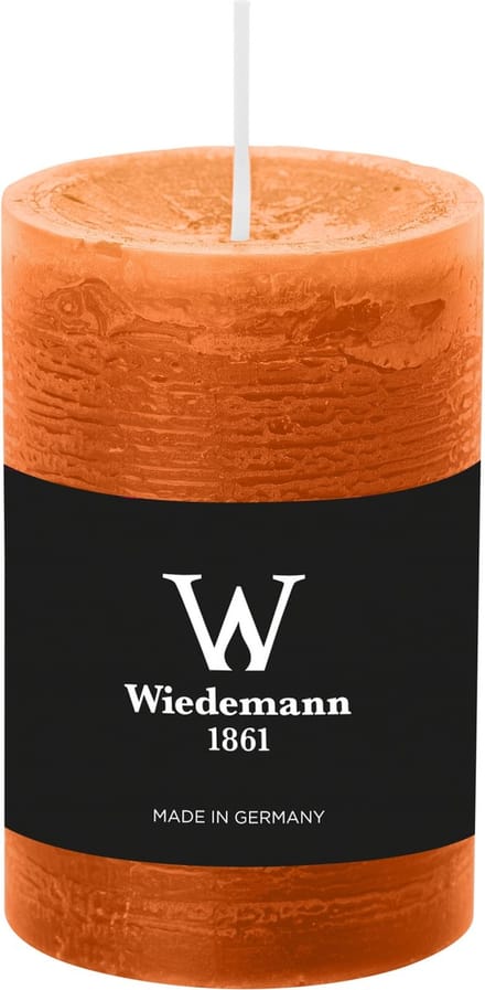 Wiedemann Cilinderkaars/stompkaars - rustieke kaars - cognac - 6 x 9 cm - 30 branduren