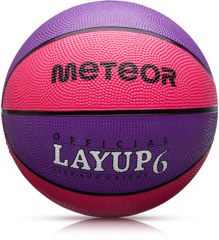 Meteor Layup 6 - Basketbal - voor het spelen van basketbal - Sportuitrusting - Roze / Paarse