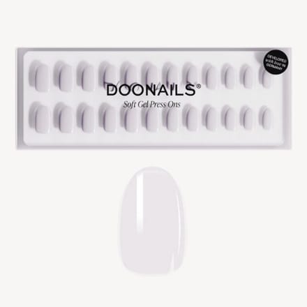 Doonails - Soft Gel Press Ons - Soft Lilac Short Round