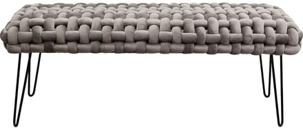 Bank Weave fluweel grijs Kare Design