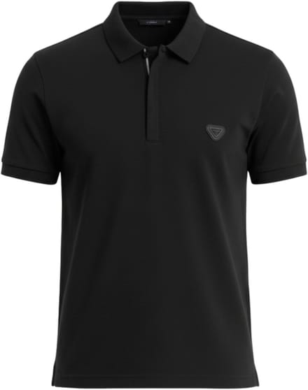 OMBRE Polo - Regular Fit - Katoen - Korte Mouw Zwart L