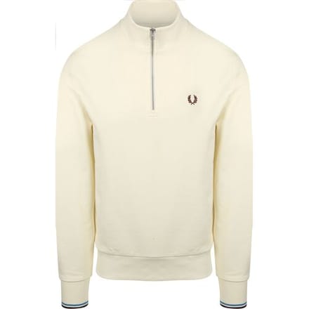 Sweaters Fred Perry Half Zip Trui Ecru