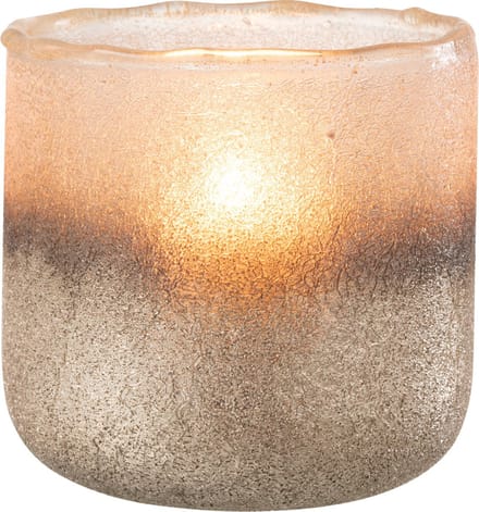 J-Line windlicht Camille - glas - roze - large
