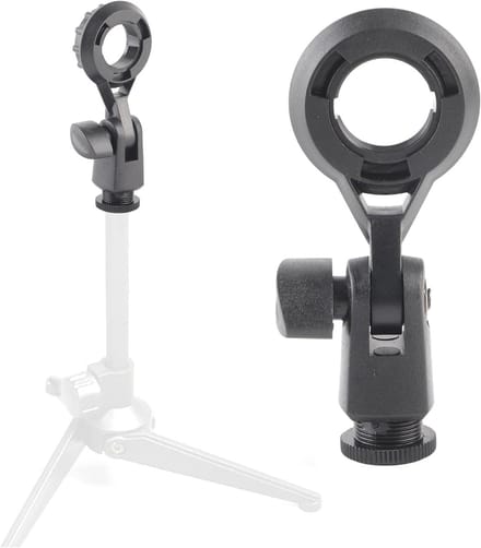 Shock Mount voor Microfoon - Vibration Suspension Clip Stand Adapter - 22mm Diameter - Draagbare Houder
