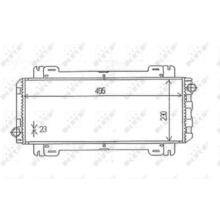 Radiator, motorkoeling NRF 54613