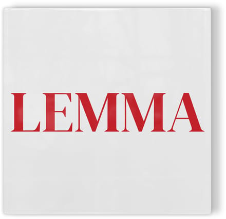 Tegeltje Haarlem Lemma - wit rood - tegeltje stad - tegeltje met tekst