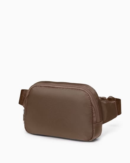 Puccini-Bruine stoffen heuptas-cross body bag