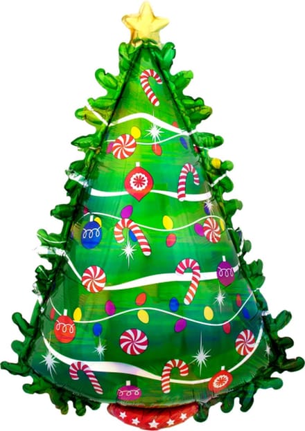 Amscan by Riethmuller - Riethmüller - Folieballon Supershape Kerstboom (91 cm)