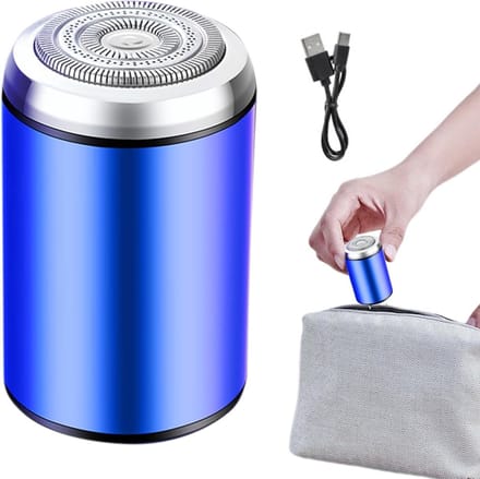 Elektrisch Scheerapparaat - Mini Trimmer - Draagbaar Scheren - Dubbele Ring Net - 5.8 x 3.8 cm - Zilver
